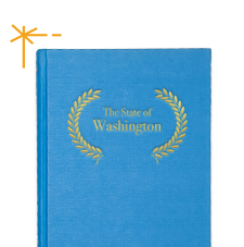 Libro con tapa dura de las leyes del estado de Washington        